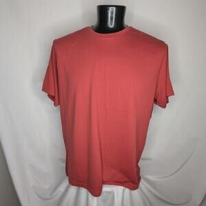 Eddie Bauer Men's T-Shirt XXL Heather Red Short Sleeve Casual Cotton Crewneck
